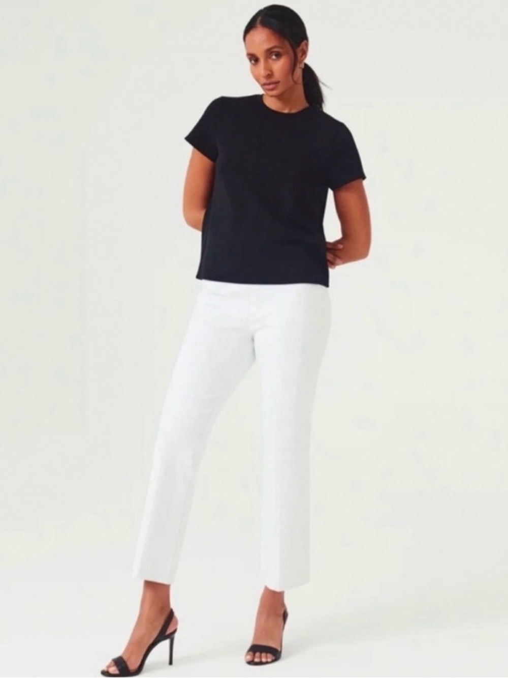 SPANX On the Go Kick Flare Pants Classic White XL Tall Long